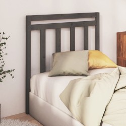 Tête de lit Gris 81x4x100 cm Bois massif de pin 