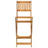 Ensemble de bar d'extérieur 3 pcs Bois d'acacia massif 