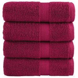 Serviettes d'invité de qualité supérieure SOLUND 4 pcs bordeaux 