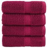 Serviettes d'invité de qualité supérieure SOLUND 4 pcs bordeaux 