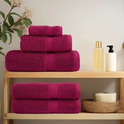 Serviettes d'invité de qualité supérieure SOLUND 4 pcs bordeaux 