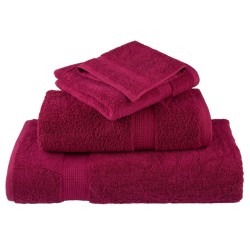 Serviettes d'invité de qualité supérieure SOLUND 4 pcs bordeaux 