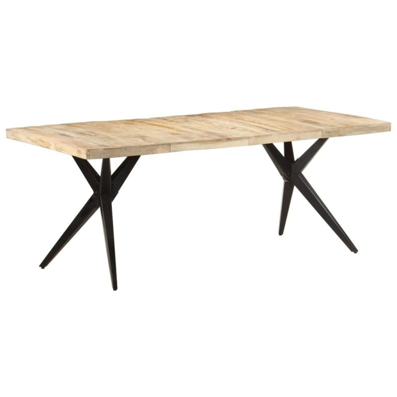 Table de salle à manger 200x90x76 cm Bois de manguier brut Table de salle à manger 200x90x76 cm Bois de manguier brut