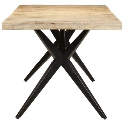 Table de salle à manger 200x90x76 cm Bois de manguier brut 