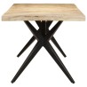 Table de salle à manger 200x90x76 cm Bois de manguier brut 