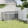 Niche pour chien avec cour anthracite 197x194x110 cm 