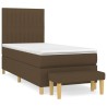 Sommier à lattes de lit avec matelas Marron foncé 80x200 cm 