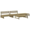 Salon de jardin 4 pcs bois de pin imprégné 