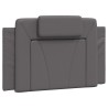 Lit avec matelas gris 90x190 cm similicuir 