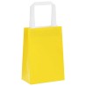 Sacs en papier 50 pcs avec poignées jaune 15x8x21 cm 