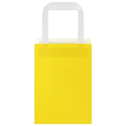 Sacs en papier 50 pcs avec poignées jaune 15x8x21 cm 