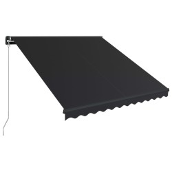 Auvent manuel rétractable 300x250 cm Anthracite 
