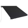Auvent manuel rétractable 300x250 cm Anthracite 