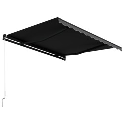 Auvent manuel rétractable 300x250 cm Anthracite 