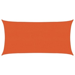 Voile d'ombrage 160 g/m² Orange 2,5x4,5 m PEHD 