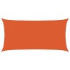 Voile d'ombrage 160 g/m² Orange 2,5x4,5 m PEHD 