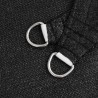 Voile d'ombrage 160 g/m² triangulaire noir 3x4x4 m PEHD 