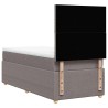 Sommier à lattes de lit avec matelas Taupe 80x200 cm Tissu 