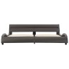 Cadre de lit avec LED Gris Similicuir 180 x 200 cm    