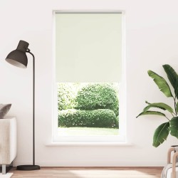Store enrouleur occultant blanc cassé 115x230 cm largeur tissu 