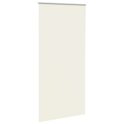 Store enrouleur occultant blanc cassé 115x230 cm largeur tissu 