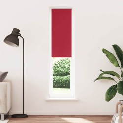 Store enrouleur occultant rouge largeur du tissu 50,7 cm 