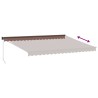 Auvent manuel rétractable marron 450x300 cm 