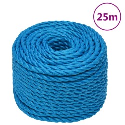 Corde de travail Bleu 12 mm 25 m Polypropylène 