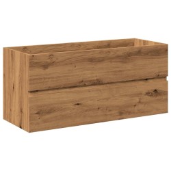 Armoire lavabo avec bassin intégré chêne artisanal 