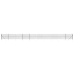 Clôture à mailles losangées avec ancrage anthracite 2,2x25 m 