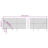 Clôture à mailles losangées avec ancrage anthracite 2,2x25 m 