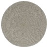 Napperons 4 pcs Gris Plain 38 cm Rond Coton 