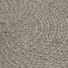 Napperons 4 pcs Gris Plain 38 cm Rond Coton 