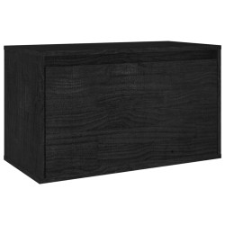 Meubles TV 6 pcs Noir Bois massif de pin 