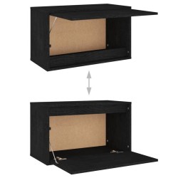 Meubles TV 6 pcs Noir Bois massif de pin 