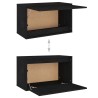 Meubles TV 6 pcs Noir Bois massif de pin 