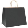 Sacs en papier 50 pcs avec poignées noir 32x22x24 cm 