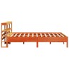 Cadre de lit sans matelas cire marron 160x200cm bois pin massif 