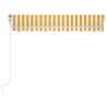 Auvent rétractable automatique 300x250 cm Jaune et blanc 