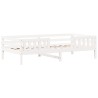 Ensemble de lit et de banc avec toit sans matelas 90x200 cm 