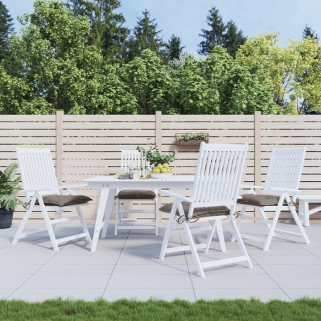 Coussins de chaise lot de 4 taupe 40x40x7 cm tissu oxford 