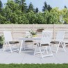 Coussins de chaise lot de 4 taupe 40x40x7 cm tissu oxford 