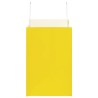 Sacs en papier 50 pcs avec poignées jaune 26x17x25 cm 