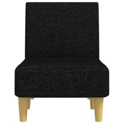 Chaise longue noir tissu 