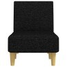 Chaise longue noir tissu 