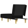 Chaise longue noir tissu 