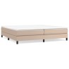 Cadre de lit sans matelas cappuccino 200x200 cm similicuir 