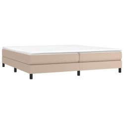 Cadre de lit sans matelas cappuccino 200x200 cm similicuir 