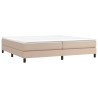 Cadre de lit sans matelas cappuccino 200x200 cm similicuir 