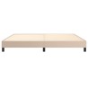 Cadre de lit sans matelas cappuccino 200x200 cm similicuir 